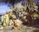 phryne at the festival of poseidon in eleusin