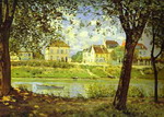 village on the banks of the seine