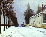 snow on the road, louveciennes