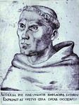 portrait of martin luther as a monk.