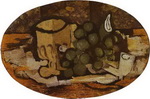 still life with grapes.