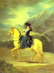 equestrian portrait of dona maria teresa de vallabriga.