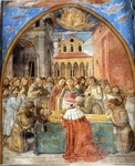 death and ascention of st. francis.