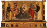 madonna and child with saints john the baptist, peter, jerome and paul