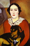 Lady with a Dog. Portrait of Esther Schwartzmann.