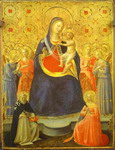 Madonna with Angels and the Saints Dominic and Catherine.