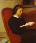 the reader (marie fantin-latour, the artist's sister).