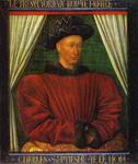 portrait of charles vii, king of france.