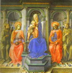 Madonna Enthroned with Four Saints.