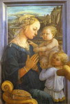 madonna and child with angels.