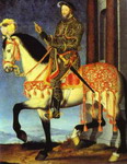 Francis I on Hourseback.
