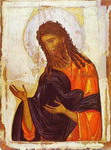 St. John the Baptist. Byzantine icon.