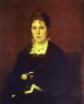 Portrait of Sophia Kramskaya, the Artist's Wife.