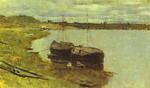 Barges. The Volga.