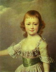 portrait of grand duchess ekaterina pavlovna as a child.