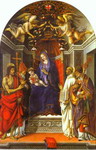 Madonna and Child Enthroned with St John the Baptist, St Victor, St Bernard and St Zenobius