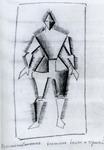 Traveler. Sketch of a costume for the opera 