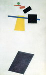 Suprematism. Soccer Player in the Fourth Dimension.