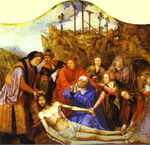 Lamentation. Central panel of the Guild of Carpenters' Altarpiece from Antwerp Cathedral.