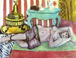 odalisque with green scarf.