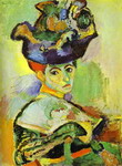 woman with a hat.