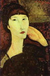 Adrienne (Woman with Bangs). 1917. Oil on canvas.