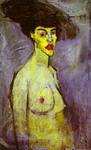 Female Nude with Hat.
