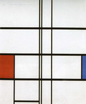 Composition with Red and Blue.