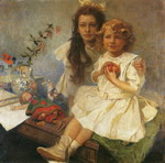 Jaroslava and Jiri - The Artist's Children.