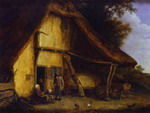 A Peasant Family Outside a Cottage.