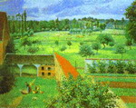 View from the Artist's Window at Eragny