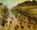 The Boulevard Montmartre on a Winter Morning.