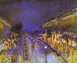 The Boulevard Montmartre at Night.