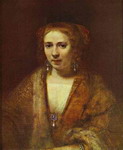 portrait of hendrickje stoffels.