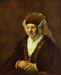 portrait of an old woman.