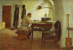 Leo Tolstoy in His Study.