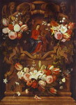 Daniel Seghers and J. van Thielen. Floral Wreath with Madonna and Child.