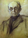 Portrait of K. Pobedonostsev.