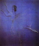 Anna Pavlova in the Ballet Sylphyde.