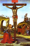 The Crucifixion with St. Mary Magdalen.