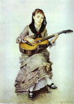 Woman With Guitar.