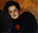 Portrait A. I. Yemelyanova, née Shreider.