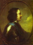 Portrait of Peter the Great.