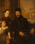 Portrait of D. P. Voyeikov with His Daughter and the Governess Miss Sorock.