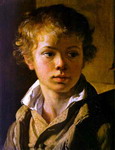 Head of a Boy. Portrait of A. V. Tropinin.