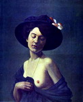 Portrait of a Woman in a Black Hat.