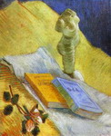still life with a statuette.