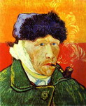 self-portrait with a pipe.