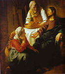 christ in the house of mary and martha.