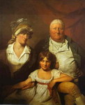 William Chalmers-Bethune, his wife Isabella Morison and their Daughter Isabella.